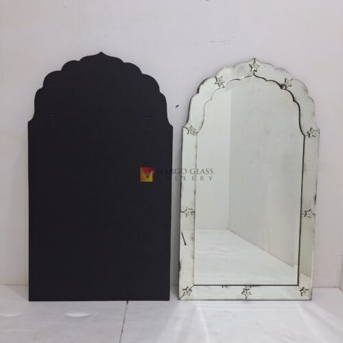 MG 014520 Antique Wall Mirror Yurico 44 x 25 inch (112 cm x 63,5 cm Classic Handmade Indonesia – Handcrafted antique mirror antique glass with gold frame handcrafted in Indonesia