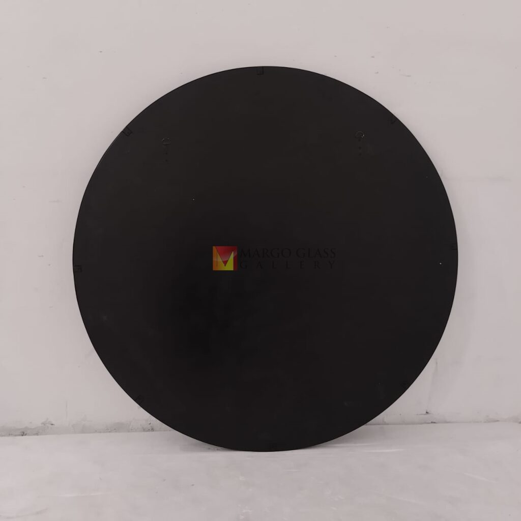 MG 014533 Round Smoke Mirror 120cm with metal frame Elegant Handmade Indonesia – Artisan decorative mirror mirror premium quality glass with ornate frame handcrafted in Indonesia