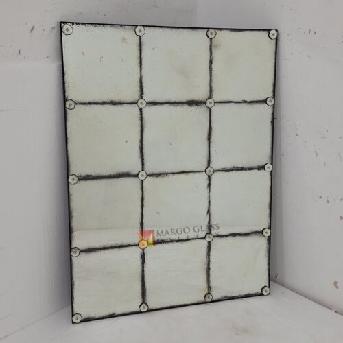 Antique Mirror Rectangle with flower MG 014542