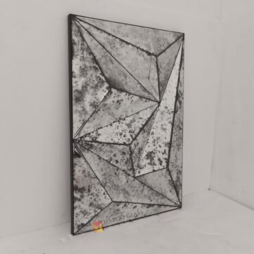 Antique Wall Deco Mirror Rectangle 3D MG 014543 - Image 2