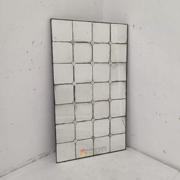 Mosaic Antique Mirror Tiles MG 014546 with flower in the middle - Image 3