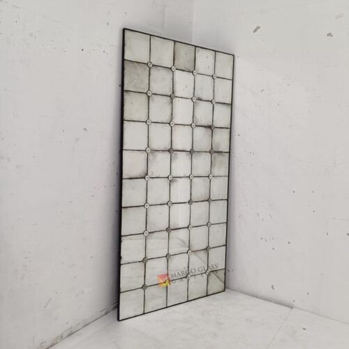 MG 014547 Antique mirror tiles 100x200cm – Classic antique mirror antique glass with gold frame handcrafted in Indonesia