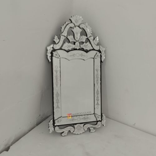 MG 080130 Venetian Mirror 100 x 50cm Handcrafted Handmade Indonesia – Handcrafted venetian mirror hand-etched glass with ornate frame handcrafted in Indonesia