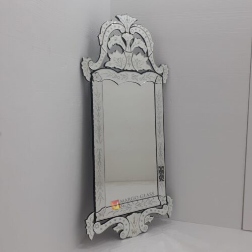 MG 080130 Venetian Mirror 100 x 50cm Premium Handmade Indonesia – Premium venetian mirror hand-etched glass with ornate frame handcrafted in Indonesia