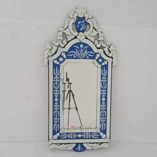 Venetian Mirror Edge Blue Frame MG 080132