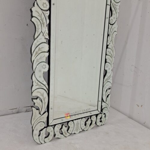 MG 080133 Venetian Glass mirror Standing 281×71 cm Premium Handmade Indonesia – Premium venetian mirror hand-etched glass with ornate frame handcrafted in Indonesia