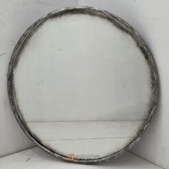 Round Beaded Silver Antique Mirror MG 400028 