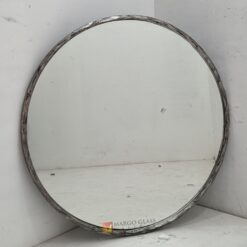 MG 400029 Round silver beaded + Mirror 90 cm x 90 cm