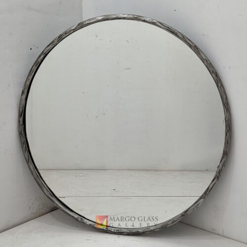 Round Silver Beaded Mirror MG 400029