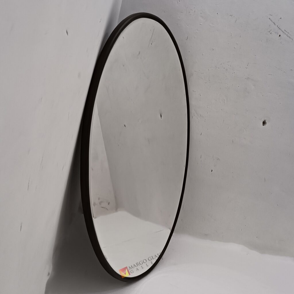 MG 400033 Oval Mirror Beade Wood Frame 112,5 cm x 76 cm Elegant Handmade Indonesia – Artisan decorative mirror mirror premium quality glass with ornate frame handcrafted in Indonesia
