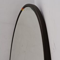 MG 400033 Oval Mirror Beade Wood Frame 112,5 cm x 76 cm