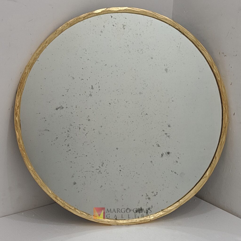 MG 400034 Beaded Round Mirror Antique Frame Gold Uk 90 cm x 90 cm Classic Handmade Indonesia – Handcrafted antique beaded mirror antique glass with beaded silver frame handcrafted in Indonesia