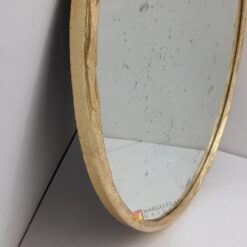 MG 400034 Beaded Round Mirror Antique Frame Gold Uk 90 cm x 90 cm