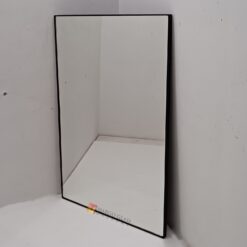 MG 400036 Wall Mirror Rectangle All Metal Black frame Uk 120 x 80 cm
