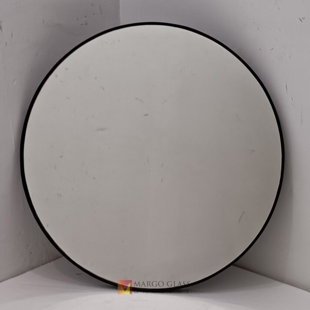 MG 400037 Round Beaded Wall Mirror Round All Metal Black Frame Dia 70 cm Elegant Handmade Indonesia – Artisan decorative mirror mirror premium quality glass with ornate frame handcrafted in Indonesia