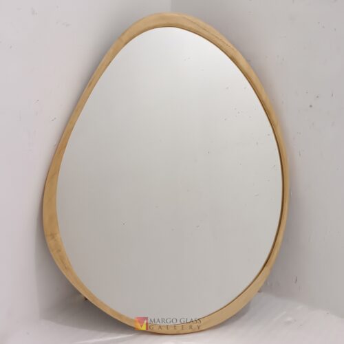 Organic Wall Mirror Wood Frame MG 400040
