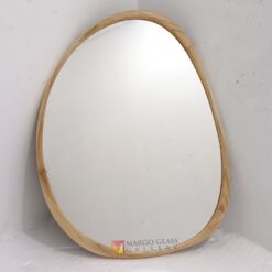 Organic Wall Mirror Wood Frame MG 400041