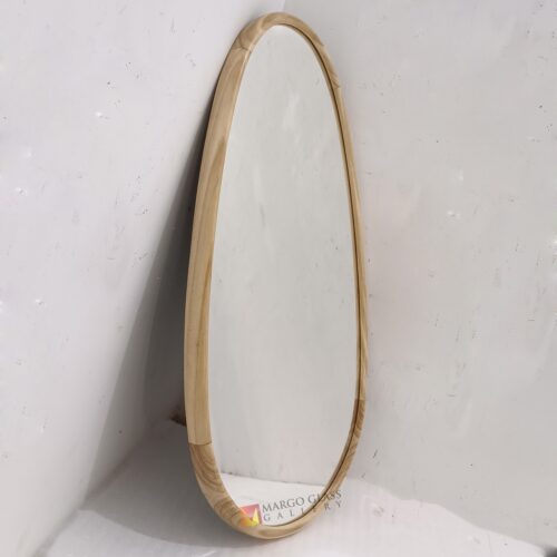 MG 400043 Oval Wall Mirror With teak wood cm x 40 cm Handcrafted Handmade Indonesia – Handcrafted decorative mirror mirror premium quality glass with ornate frame handcrafted in Indonesia