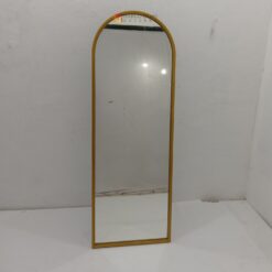 Standing Curved Mirror Frame Golden Cream MG 400049