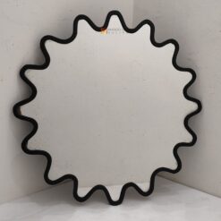 Black Beaded Wall Mirror MG 400050