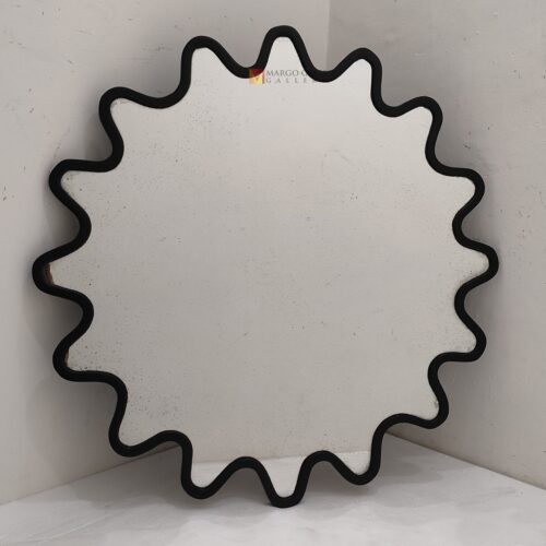 Black Beaded Wall Mirror MG 400050