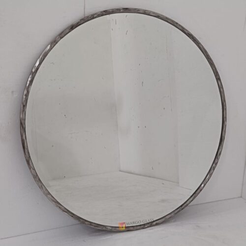 Beaded Wall Mirror Frame Grey MG 400063