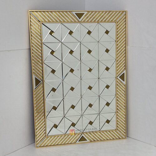 Eglomise Diamond Mirror Beveled MG 018123
