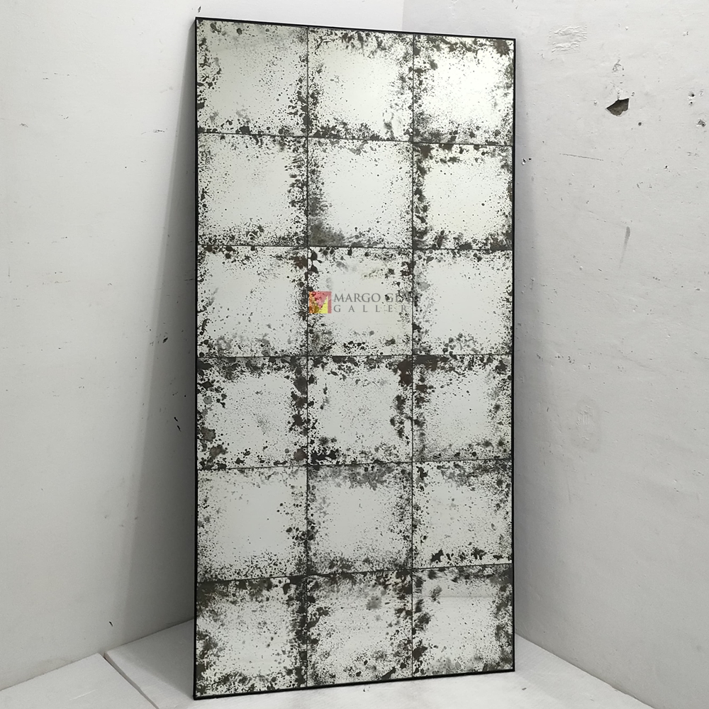 Distressed Wall Mirror Tiles MG 014521