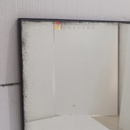 Rectangular Antique Mirror Frame Black MG 014447