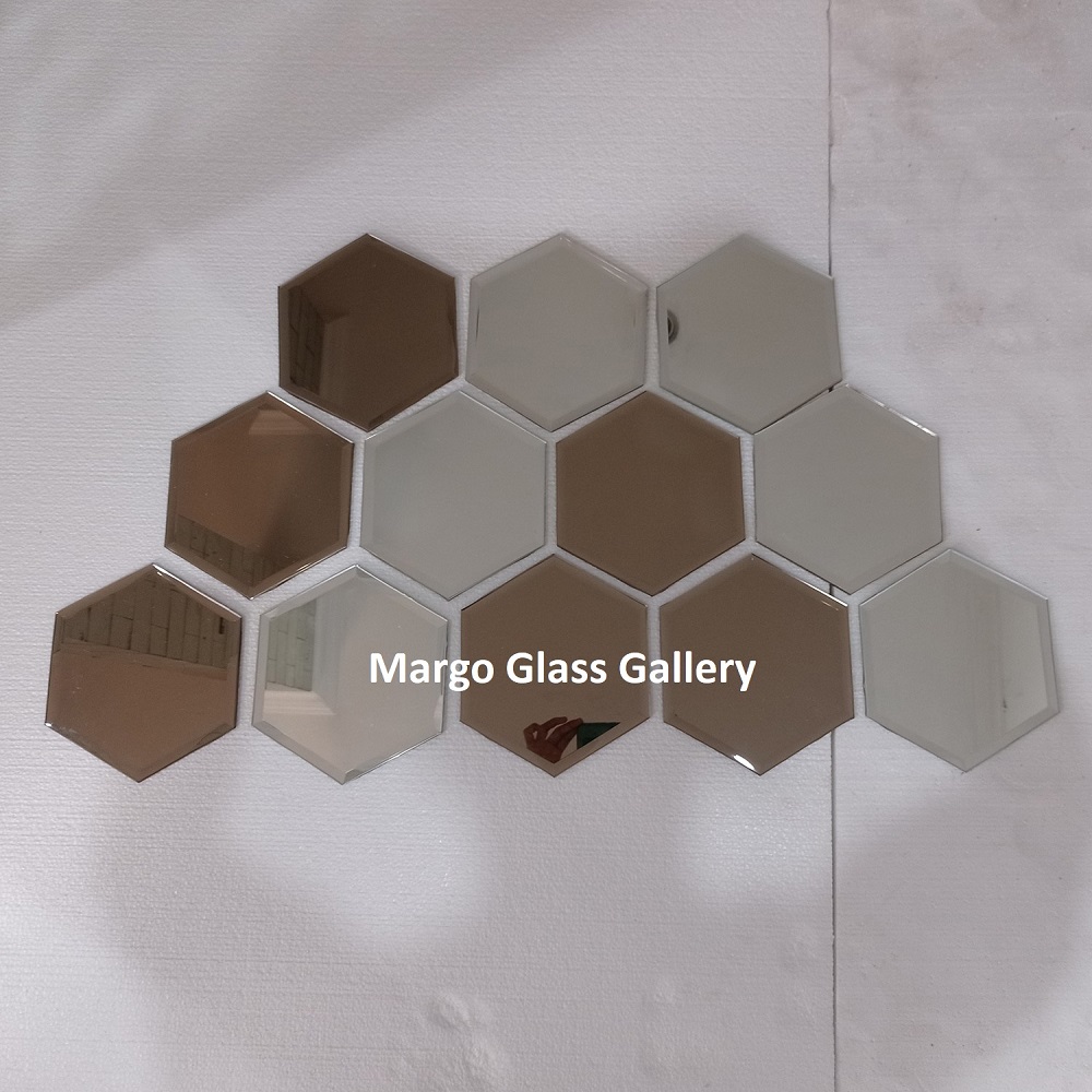 MG 065025 Hexagonal Bevelled Mirror