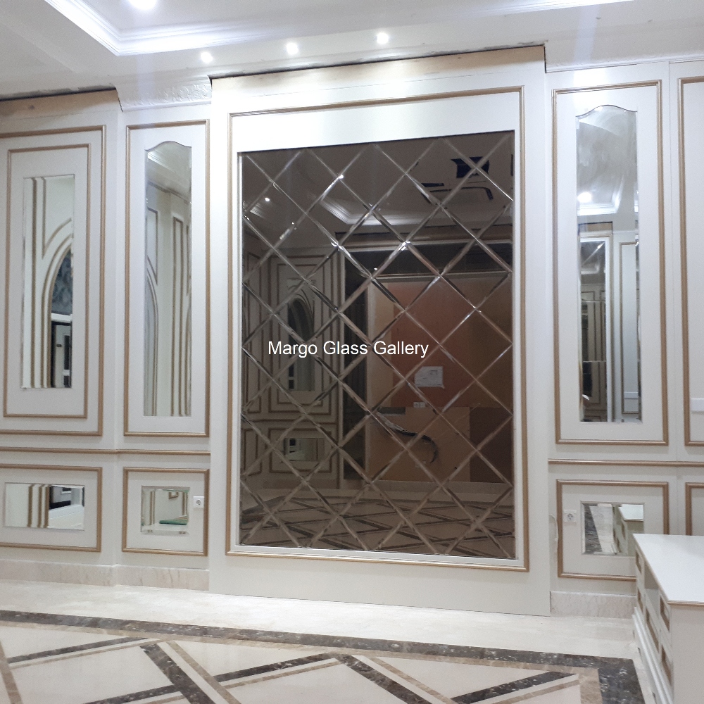 MG 065001 Beveled Wall Mirror Tiles Brown di The Master Bedroom
