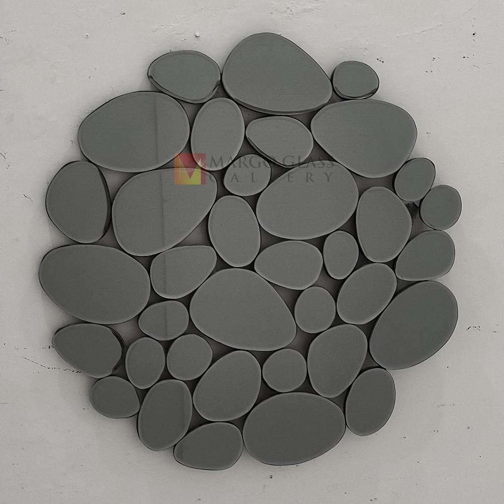 Round Wall Mirror Stone Grey MG 004831
