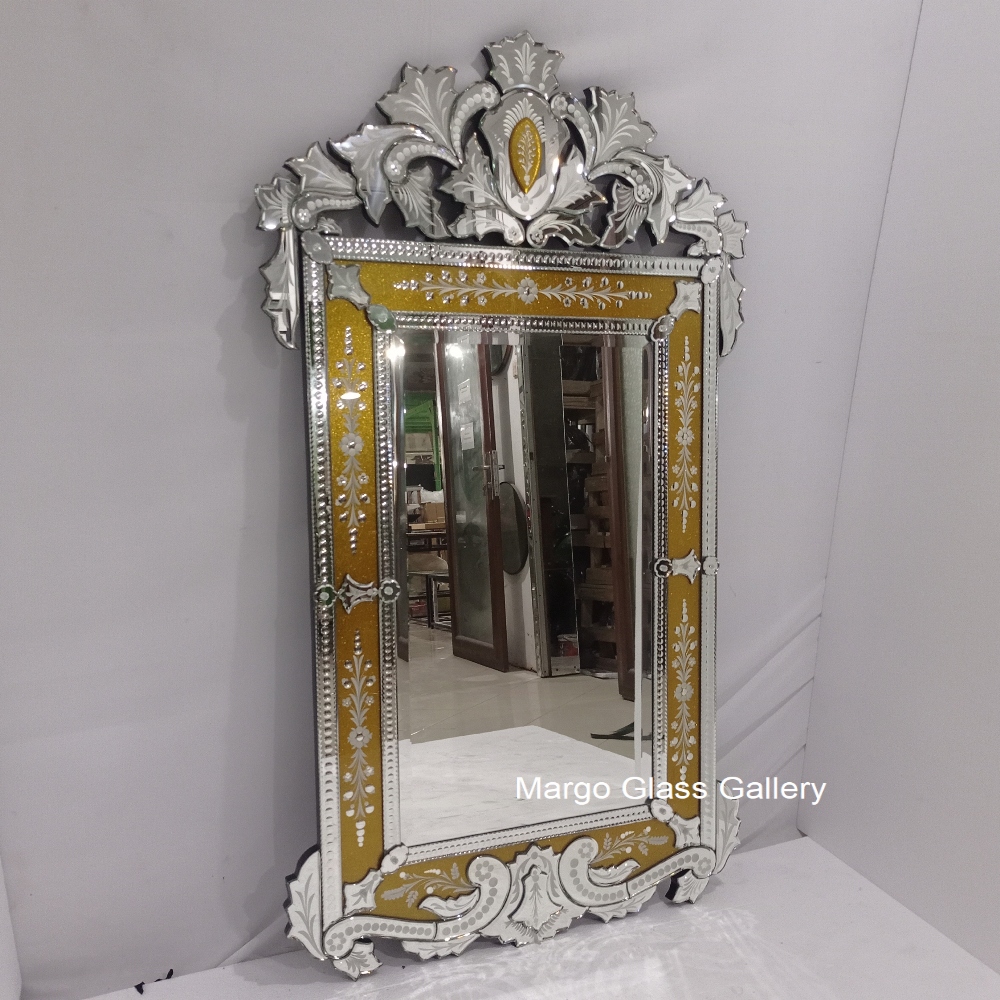 Venetian Mirror Rectangle Gold MG 080082