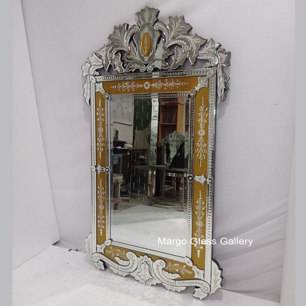 Venetian Mirror Rectangle Gold MG 080082