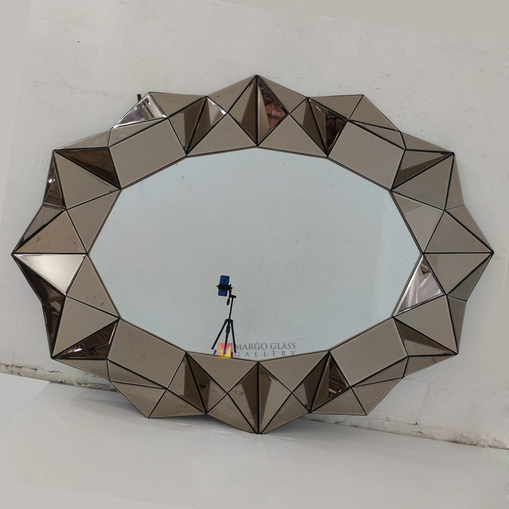 Modern Mirror 3D Brown