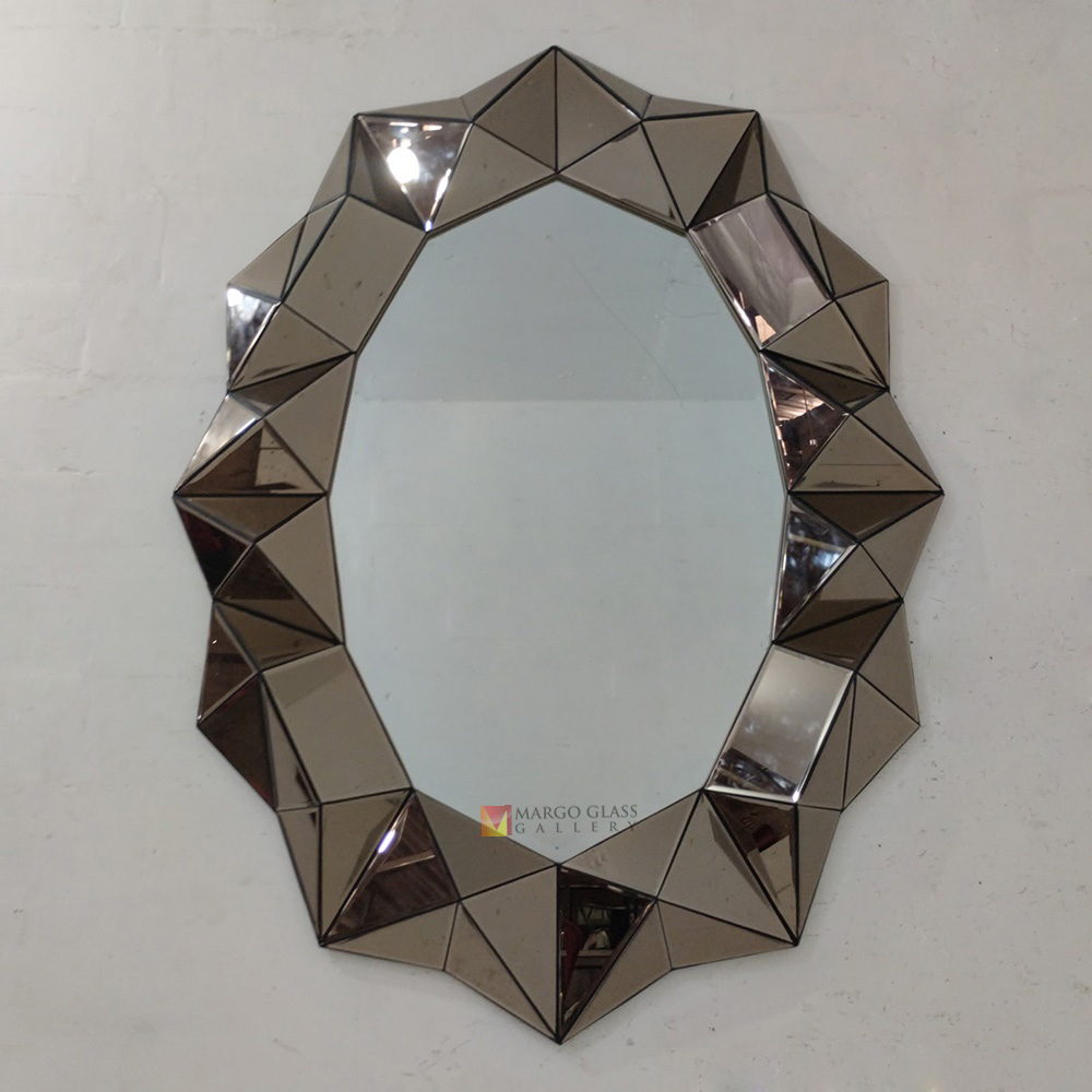 Modern Mirror 3D Brown