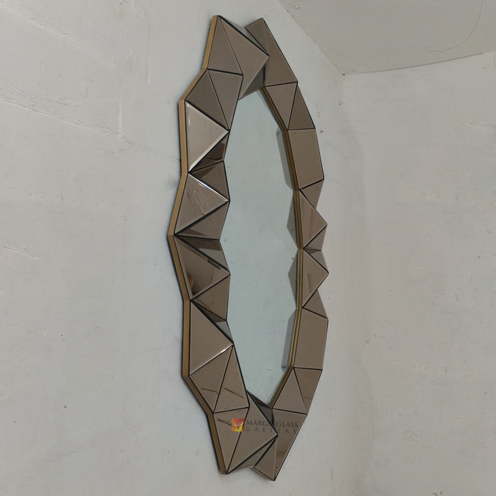 Modern Mirror 3D Brown