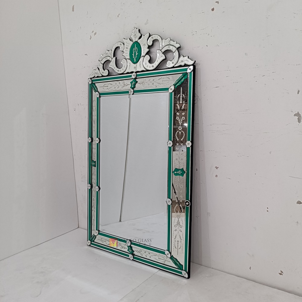 Green Venetian Mirror