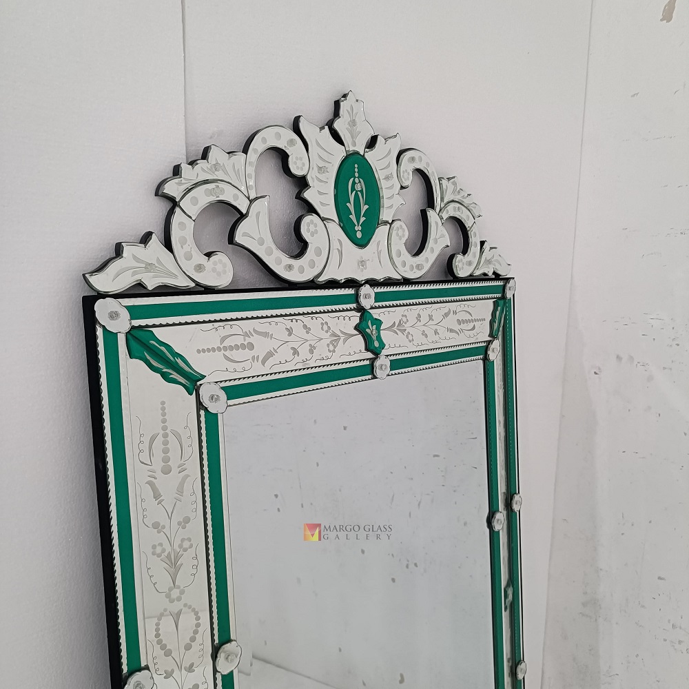 Green Venetian Mirror
