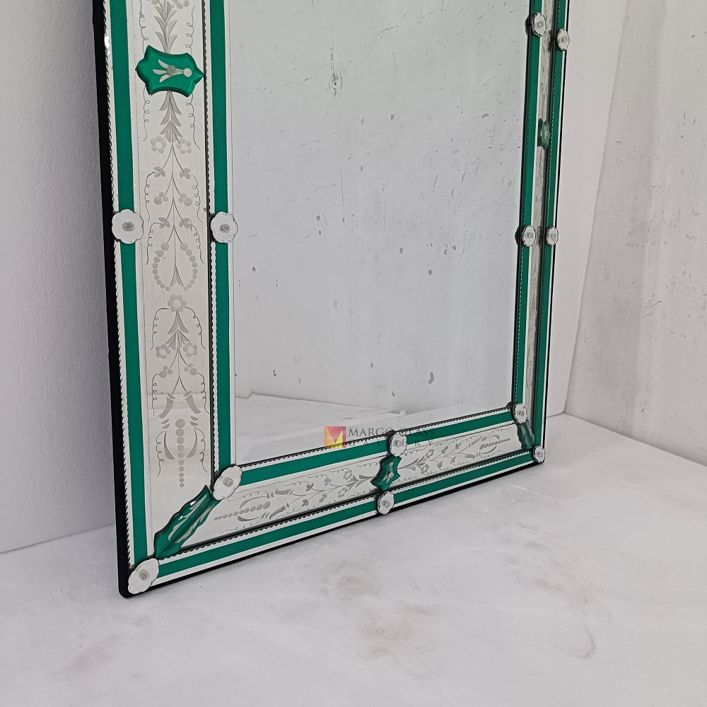 Green Venetian Mirror