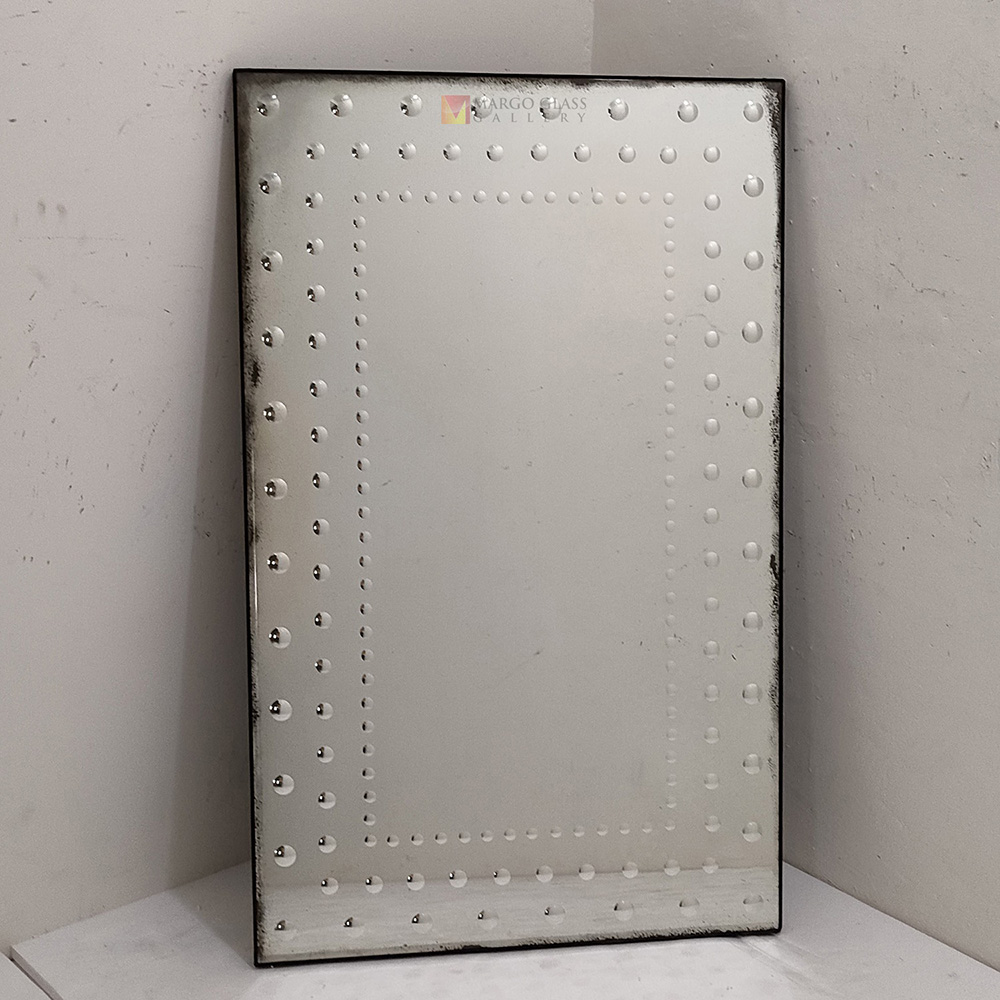 Rectangular Bubble Antique Wall Mirror MG 014507