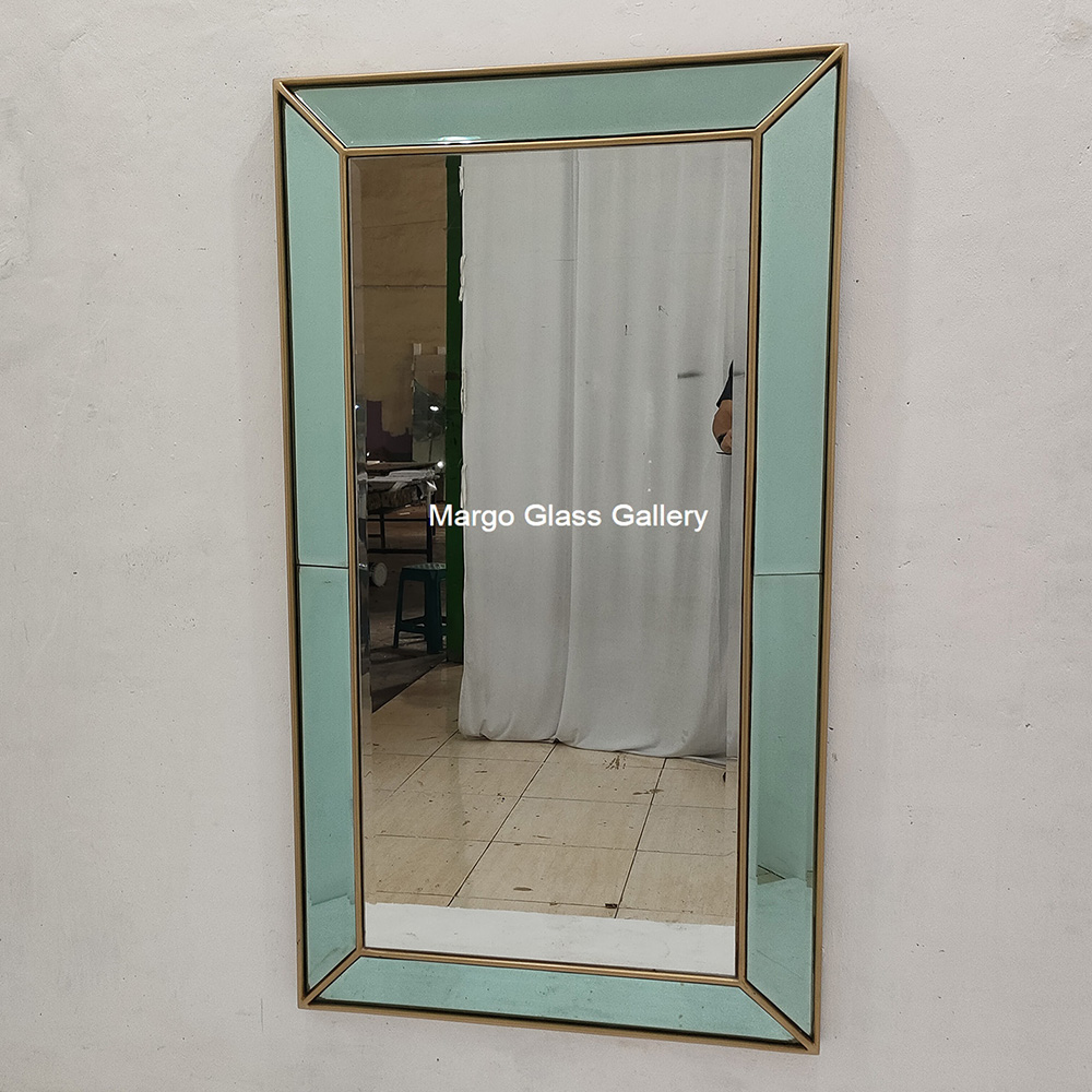 Rectangular Mirror Frame Green MG 004716