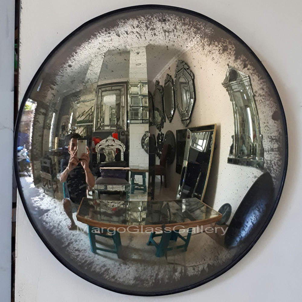 Antique Convex Round Mirror Amaro MG 050002