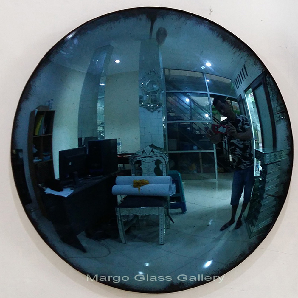 Convex Wall Mirror Antique Blue Allegra MG 050007