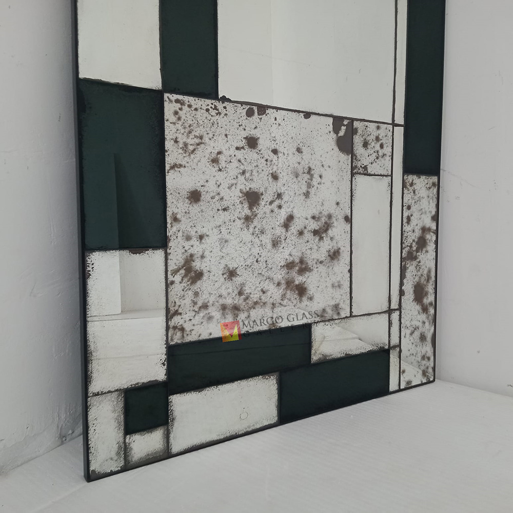 Large Antique Wall Mirror Rectangle MG 014535 