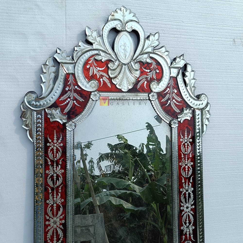 Red Venetian Mirror