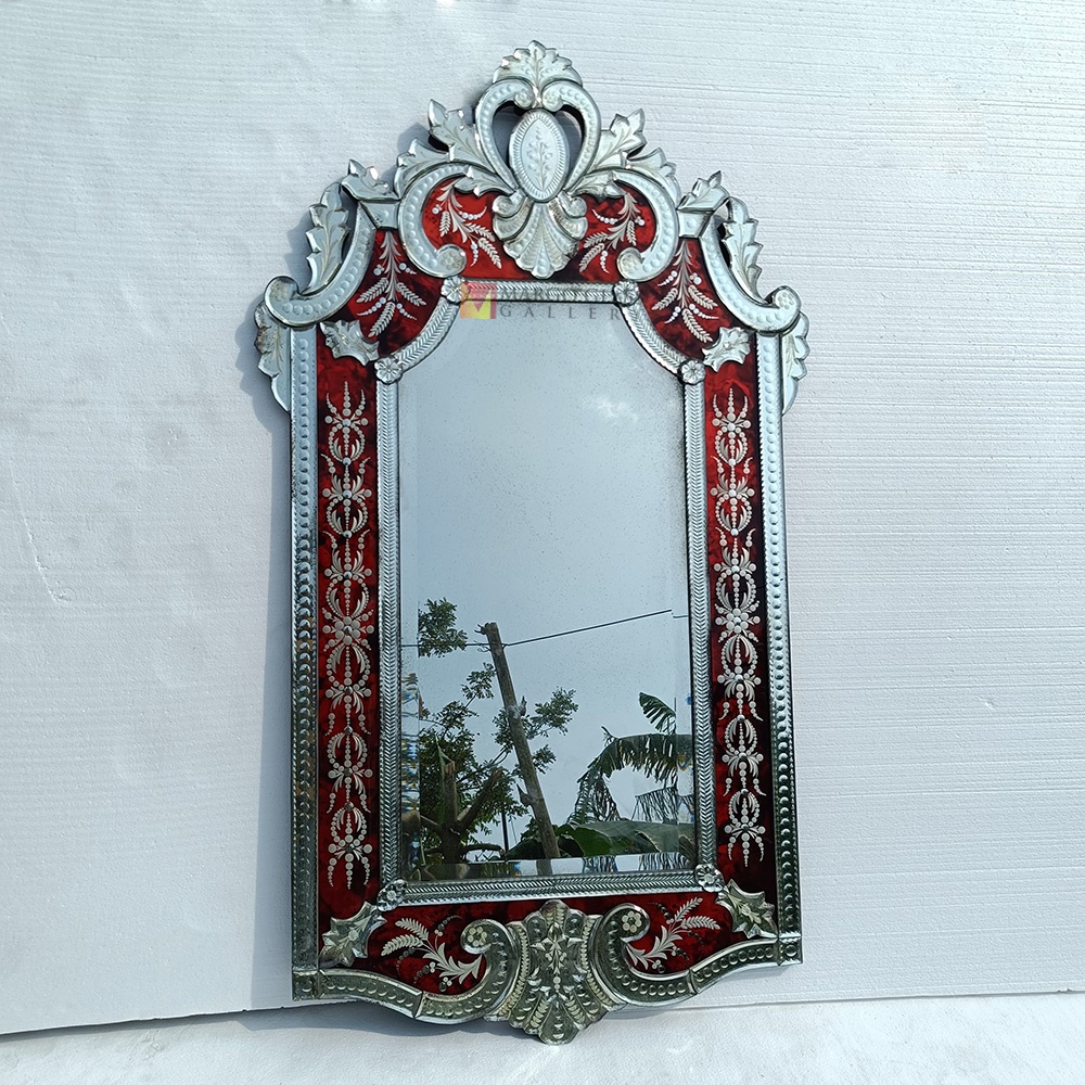 Red Venetian Mirror