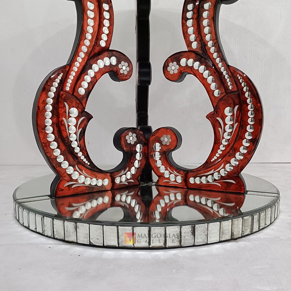 Round Mirror Table