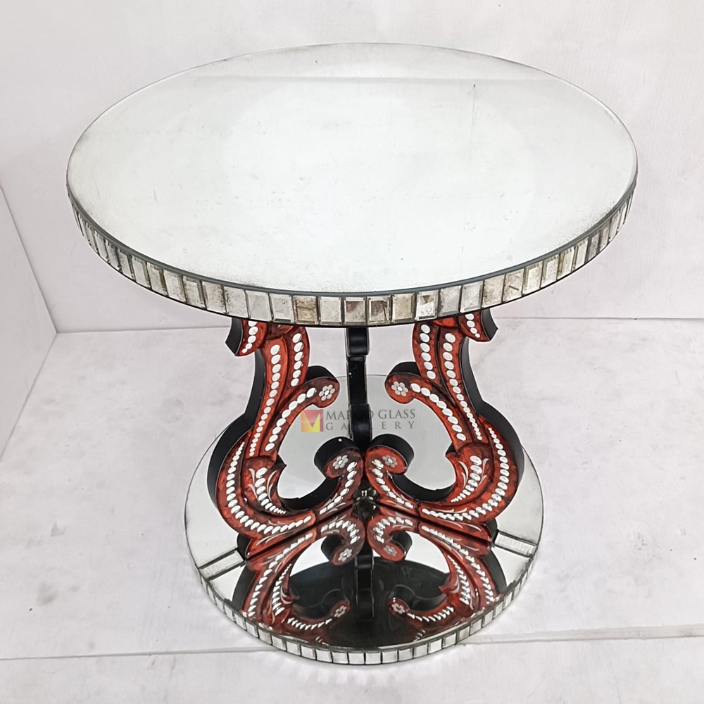 Round Mirror Table