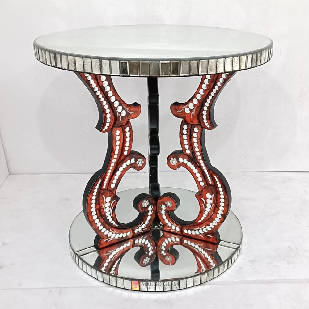 Round Mirror Table